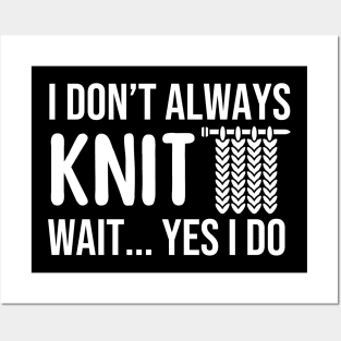 Funny Knitting Posters and Art